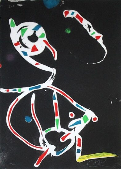 Joan Miró Etching, La Traca III (Fireworks III), 1979