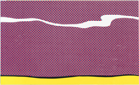 Roy Lichtenstein Screen Print, Landscape 1, 1967