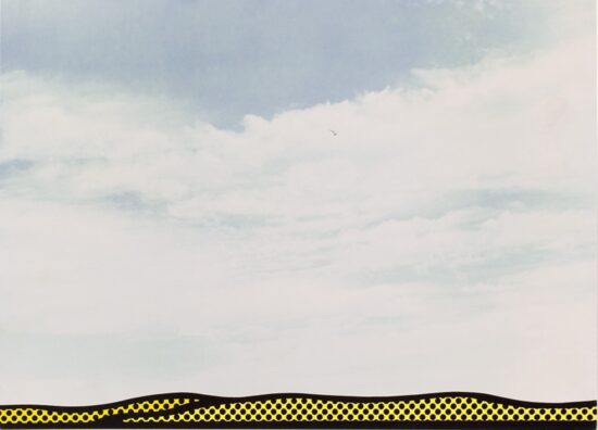 Roy Lichtenstein Screen Print, Landscape 3, 1967