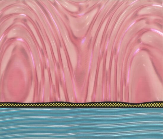 Roy Lichtenstein Screen Print, Landscape 5, 1967
