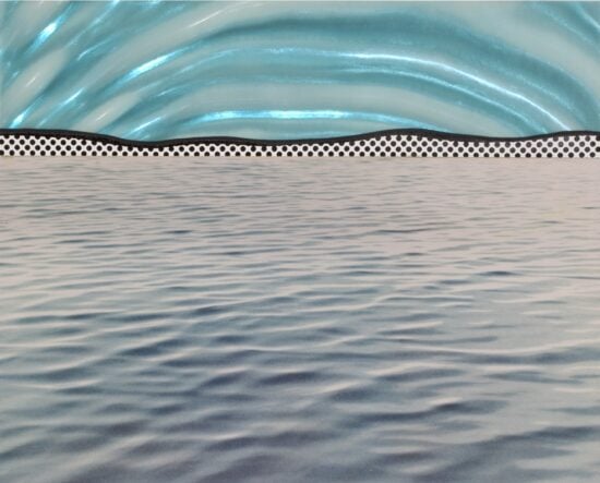 Roy Lichtenstein Screen Print, Landscape 6, 1967