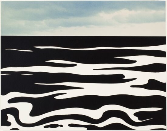 Roy Lichtenstein Screen Print, Landscape 9, 1967