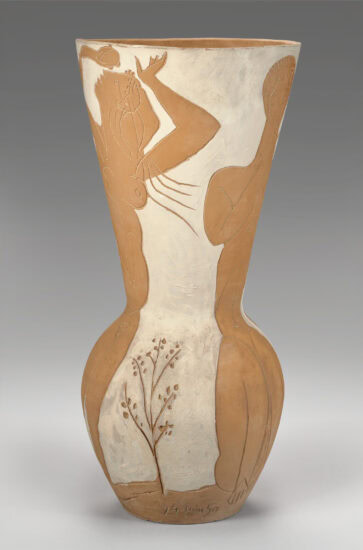 Pablo Picasso Ceramic, Large vase with dancers, 1950