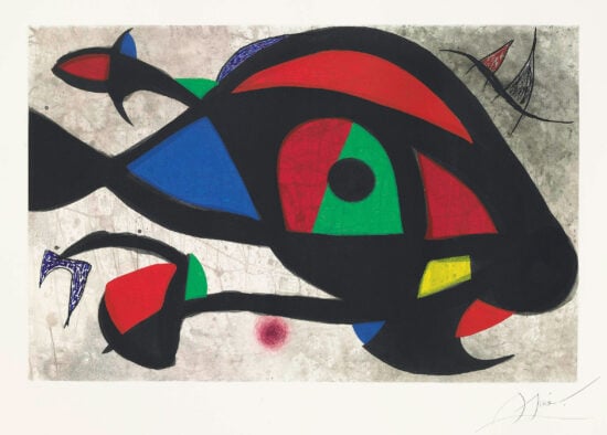 Joan Miró Etching, Le Beluga (La Beluga), 1975