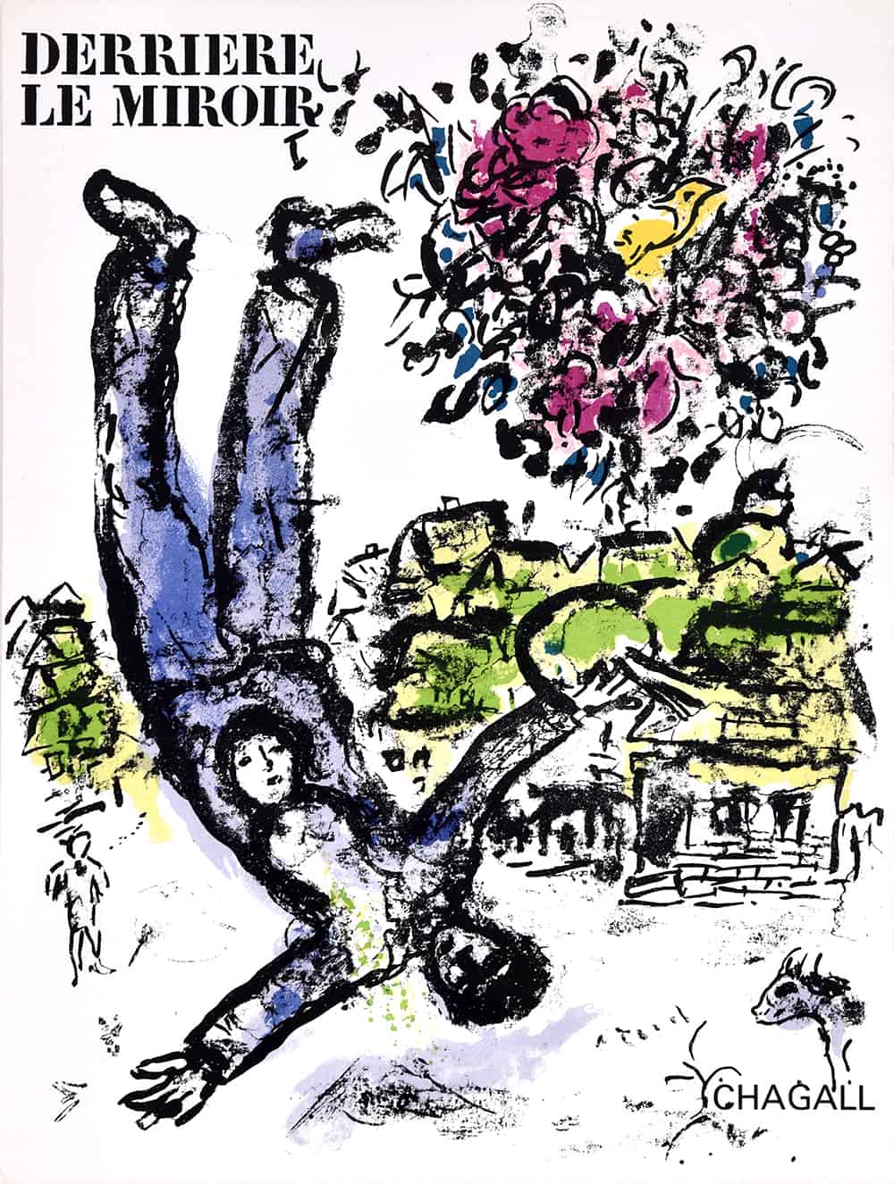 Marc Chagall, Le Bouquet de l'Artiste, cover of Derrière le Miroir, 1964
