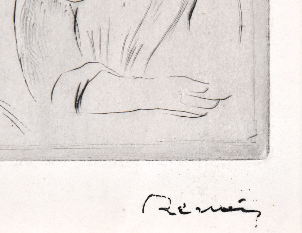 Renoir signature, Le chapeau épinglé (La fille de Berthe Morisot et sa cousine), c. 1894