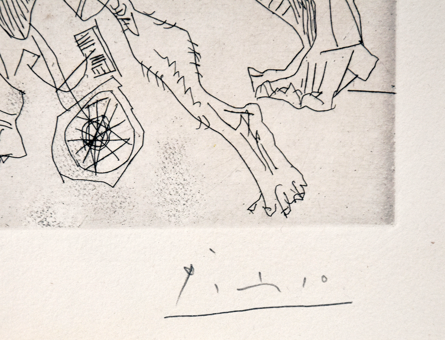 Pablo Picasso signature, Le Cocu Magnifique (The Magnificent Cuckold) Plate 5, 1968