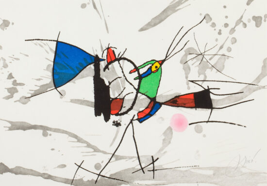 Joan Miró Etching and Aquatint, Le Cri du Coq de Bruyère (The Cry of the Heather Rooster), 1973