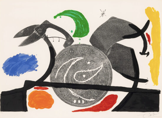 Joan Miró Lithograph, Le Croc a Phynances I (The Crooked Phynancial Phang I), 1971