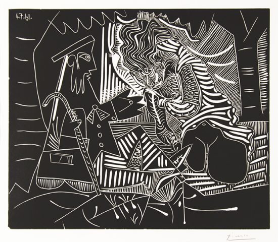 Pablo Picasso Linocut, Le Dejeuner sur l’Herbe (Luncheon on the Grass), 1961