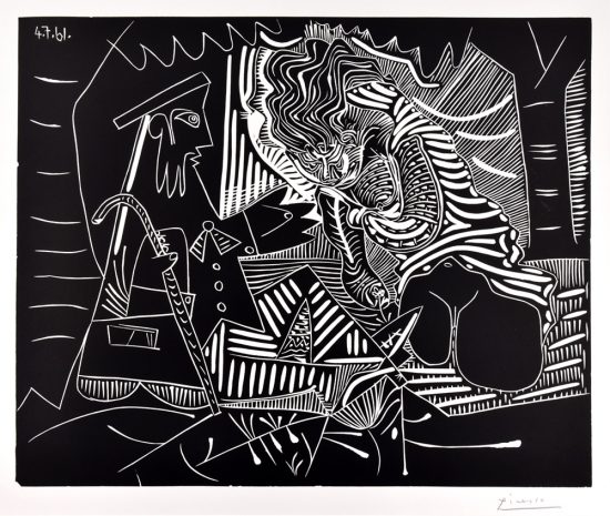 Pablo Picasso Linocut, Le Dejeuner sur l’Herbe (Luncheon on the Grass), 1961