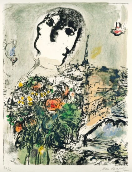 Marc Chagall Lithograph, Le Fleuve (The River), 1969
