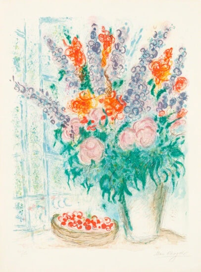 Marc Chagall Lithograph, Le Grand Bouquet (The Large Bouquet), 1963