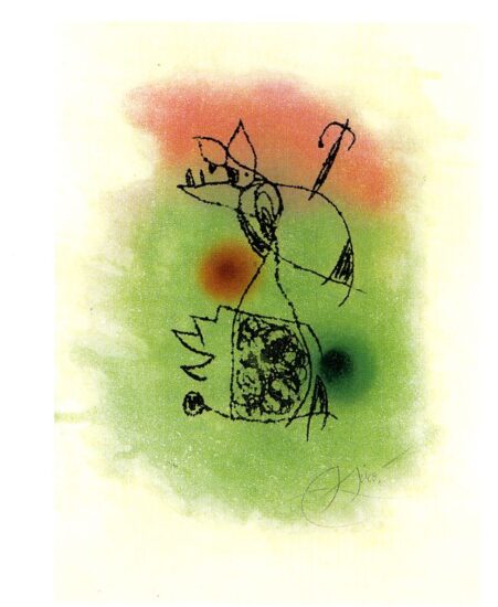 Joan Miró Etching and Aquatint, Le Criquet (The Locust), 1978