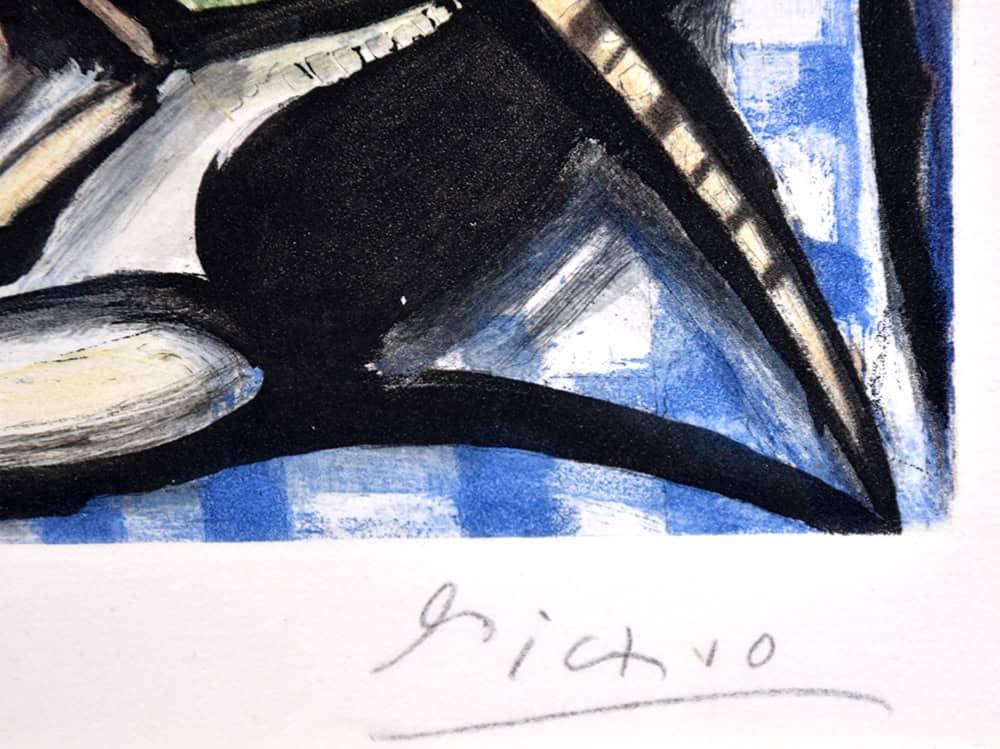 Pablo Picasso signature, Le Homard (The Lobster), c. 1945
