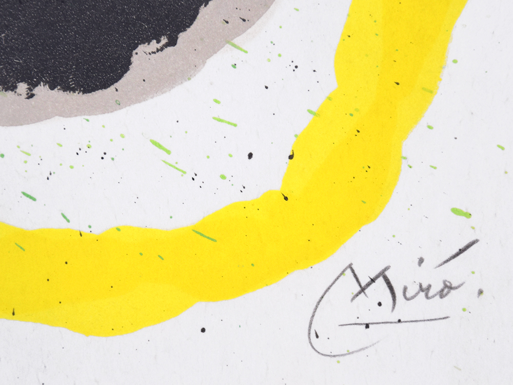 Joan Miró signature, Le Lezard Aux Plumes d'Or (The Lizard with Golden Feathers), Pl. 9, 1967