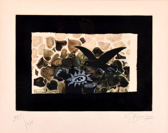 Georges Braque Etching, Le nid vert (The Green Nest), 1950