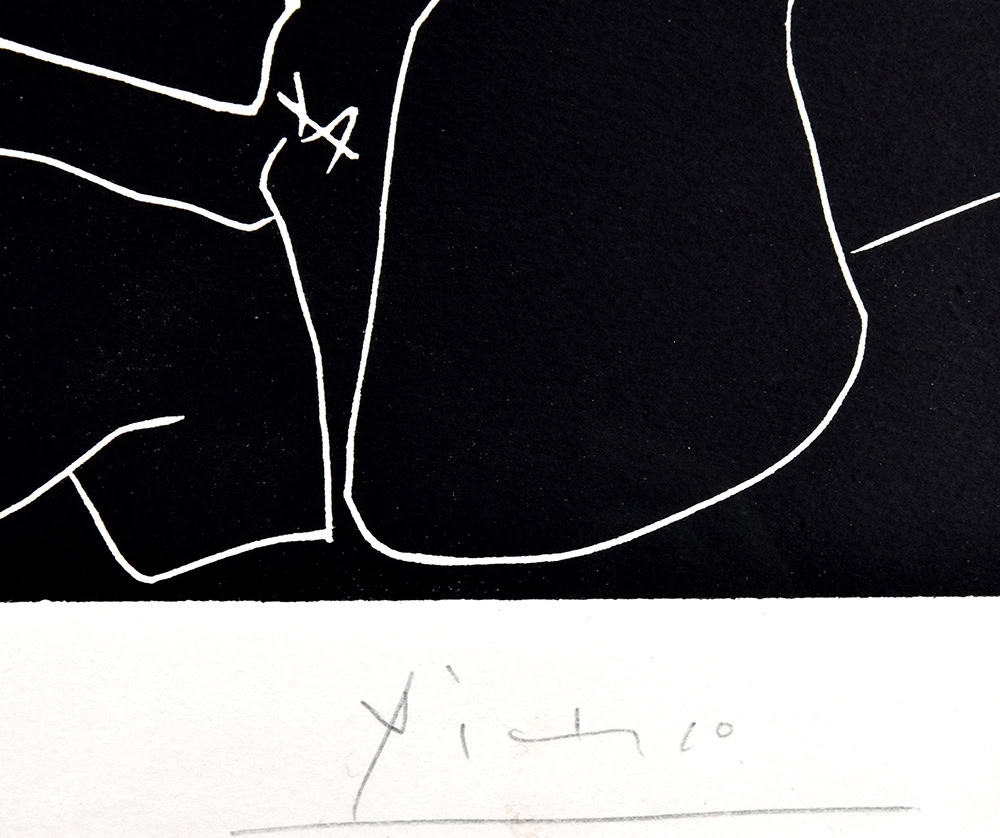 Pablo Picasso signature, Le peintre et son modèle (The Painter and the Model), 1965
