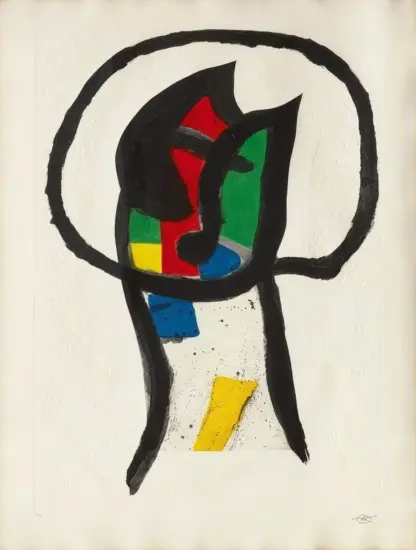 Joan Miró Aquatint, Le Prédicateur (The Preacher), 1990