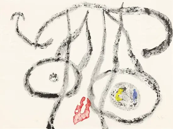 Joan Miró Aquatint, Le Porteur D'Eau II (The Water Bearer II), 1962