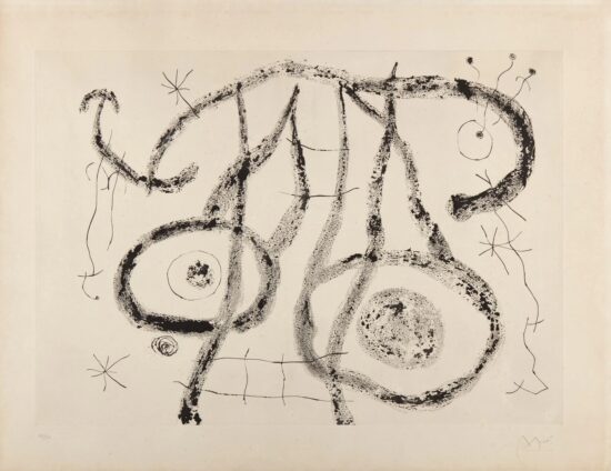 Joan Miró Aquatint, Le Porteur D'Eau V (The Water Bearer V), 1962