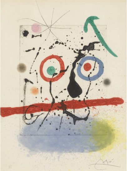 Joan Miró Aquatint, Le Scieur de Long (The Pit Sawyer), 1968