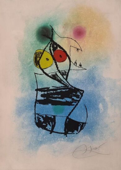 Joan Miró Etching and Aquatint, Le Scorpion Joufflu (The Chubby Scorpion), 1978