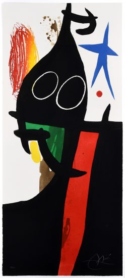 Joan Miró Etching, Le Serrasin à L’étoile Bleue (Buckwheat with Blue Star), 1973