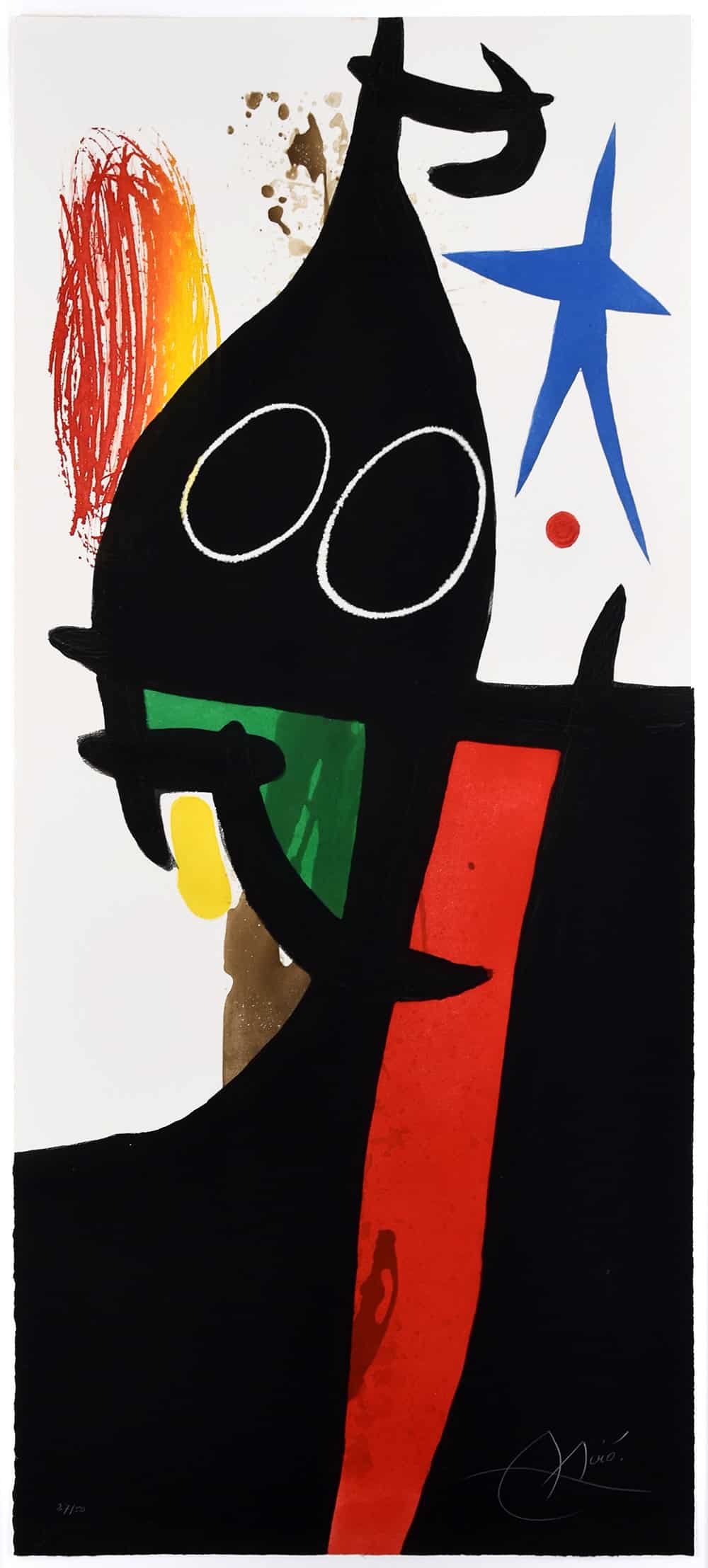 Joan Miró, Le Serrasin à L’étoile Bleue (Buckwheat with Blue Star), 1973