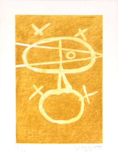 Georges Braque Lithograph, Le Signe (The Sign), 1954