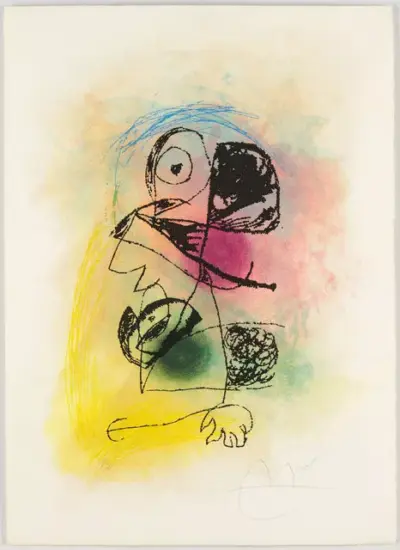 Joan Miró Etching and Aquatint, Le Souriceau (The Small Mouse), 1978