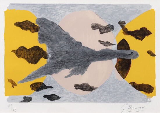 Georges Braque Lithograph, Equinoxe, 1962