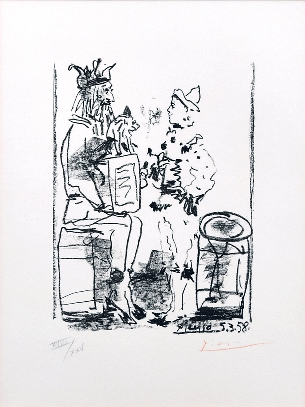 Pablo Picasso, Les Satimbanques (The Tumblers), 1958 from Souvenirs D