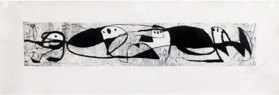 Joan Miró Etching and Aquatint, Les Troglodytes II (The Troglodytes II), 1978