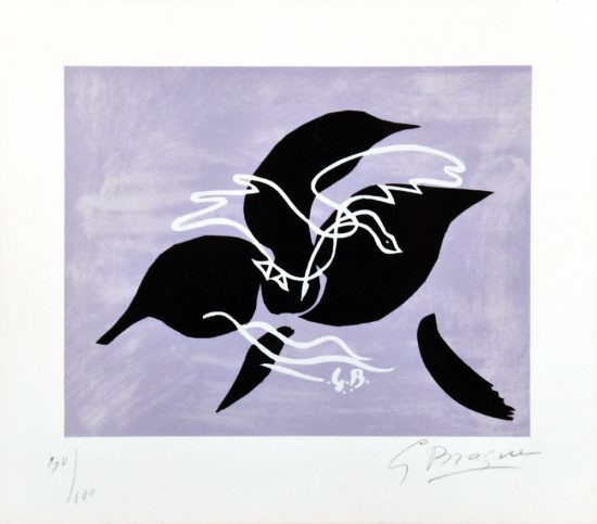 Georges Braque Lithograph, L’essor (The Flight) II, 1962