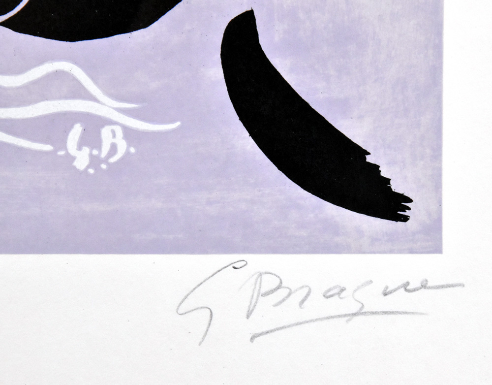 Georges Braque signature, L’essor (The Flight) II, 1962