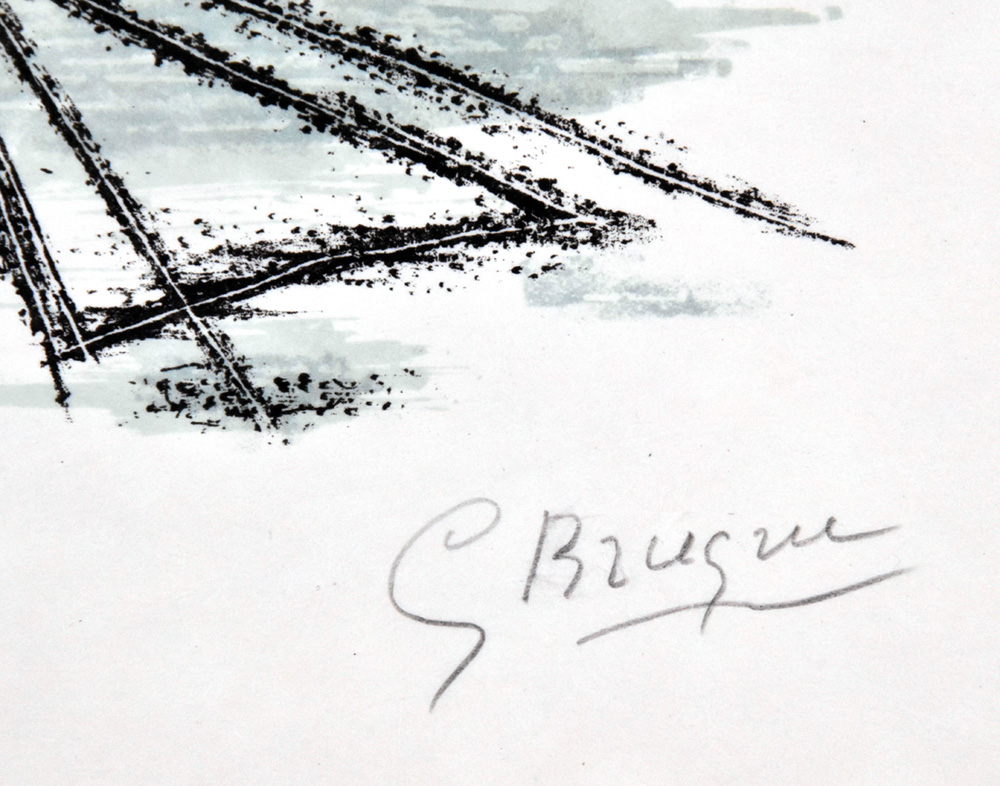 Georges Braque signature, L'Etang from Lettera amorosa, 1963