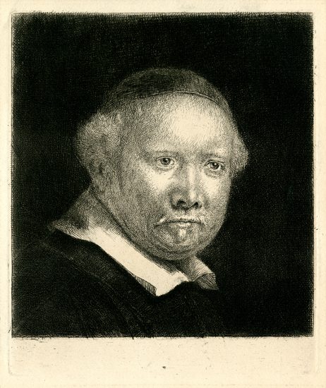 Rembrandt Etching, Lieven Van Coppenol, The Larger Plate, c. 1658