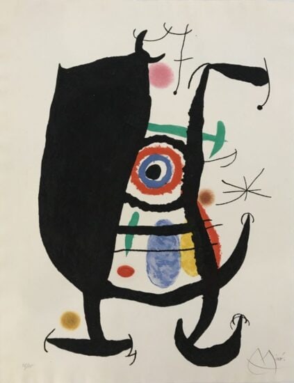 Joan Miró Etching Aquatint with Carborundum, L'Inhibé (The Inhibited), 1969