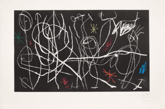 Joan Miró Etching, L'Invitée du Dimanche II (Sunday Guest II), 1969