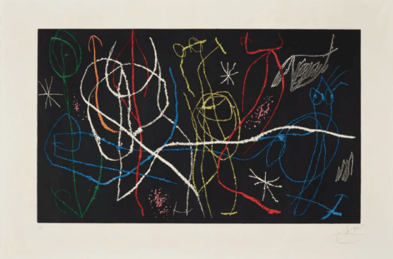 Joan Miró Etching, L'Invitée du Dimanche III (Sunday Guest III), 1969