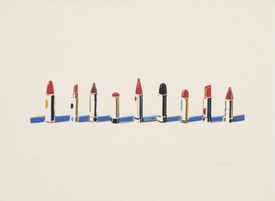 Wayne Thiebaud Screen Print, Lipstick Row, from Seven Still Lifes and a Rabbit, 1970
