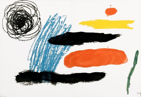 Joan Miró Lithograph, Lithograph VI from Miró, Obra Inedita Recent, 1964
