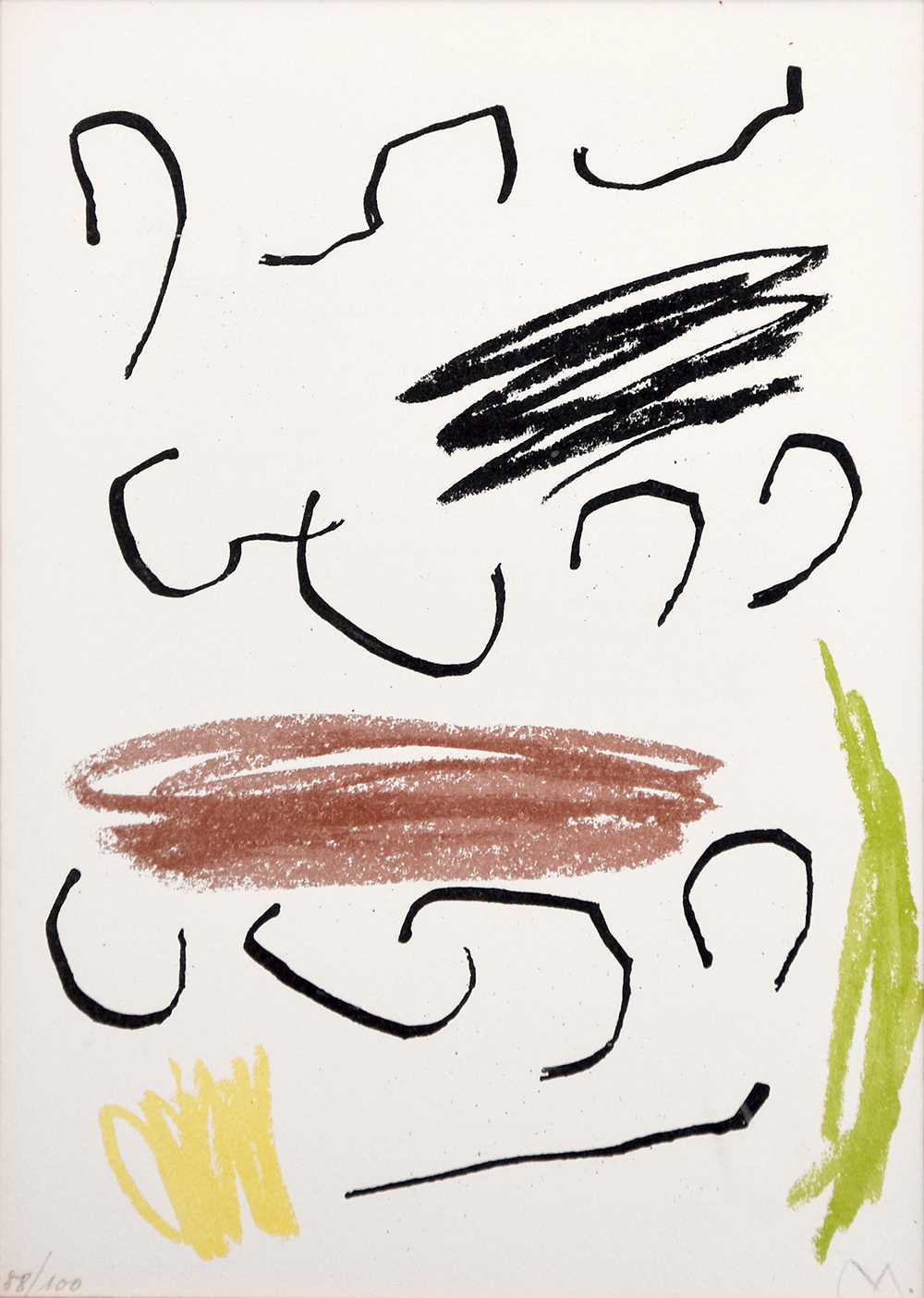 Joan Miró, Lithograph VII from Miró, Obra Inedita Recent, 1964