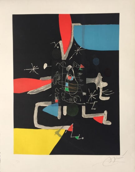Joan Miró Etching and Aquatint, Llibre dels Sis Sentits IV (Book of the Six Senses IV), 1981