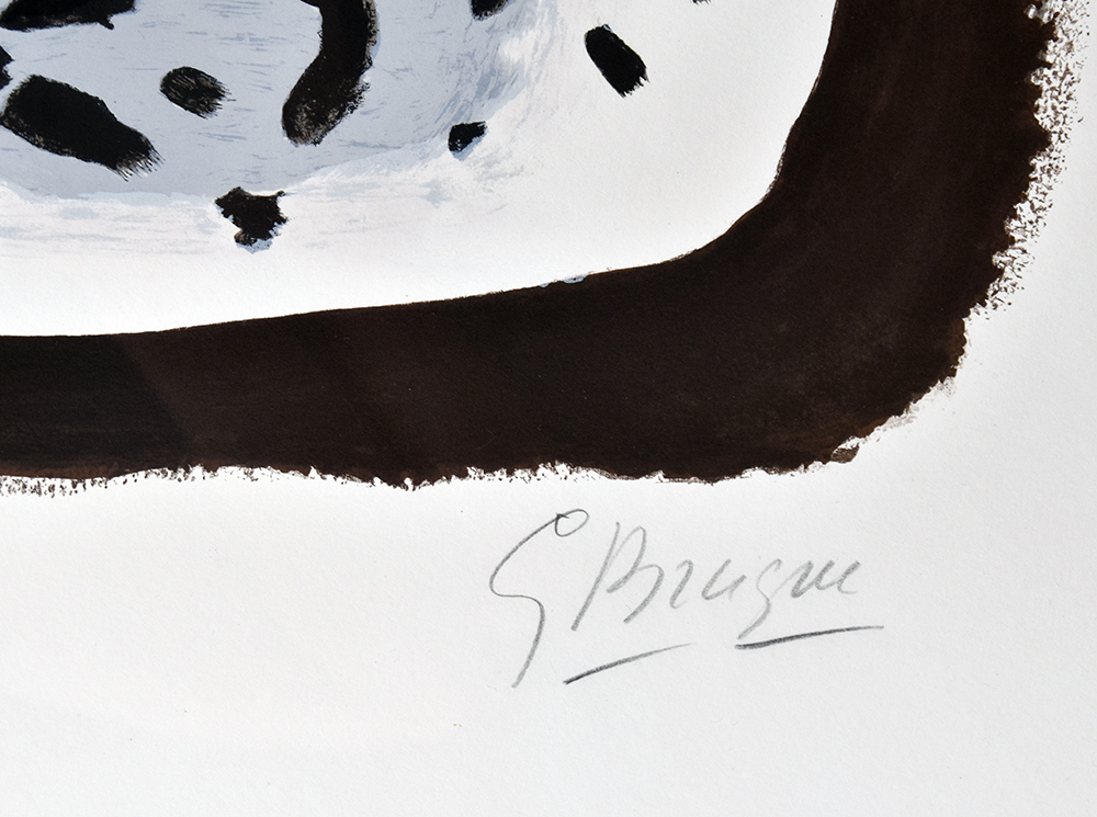 Georges Braque signature, L’Oiseau d’Octobre (October Bird), 1962