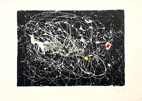 Joan Miró Etching and Aquatint, L'Oiseau du Paradis (Bird of Paradise), 1963