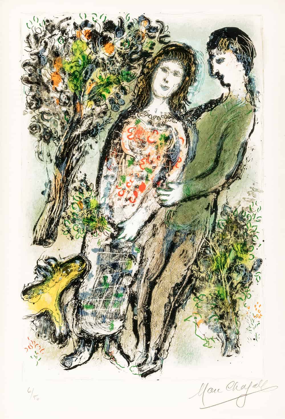 Marc Chagall L'oranger (The Orange Tree), 1975 (image 1)