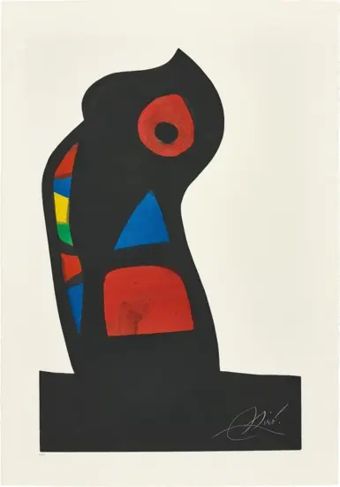Joan Miró Aquatint, L'Oustachi (The Ustashi), 1978