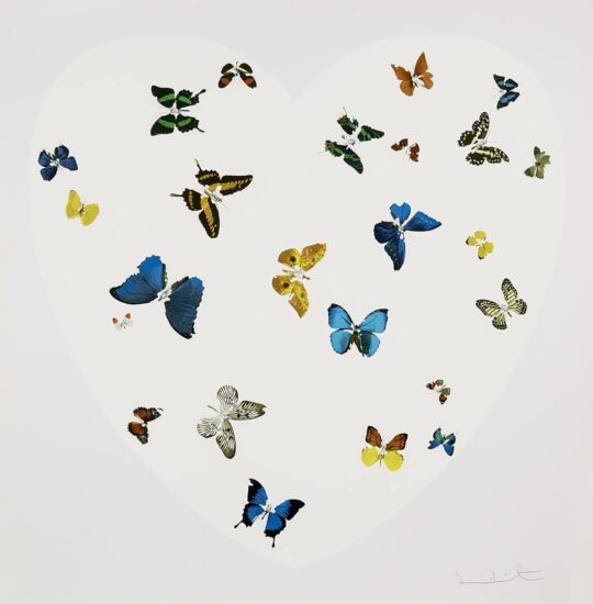 Damien Hirst Screen Print, Love Is All You Need, 2016